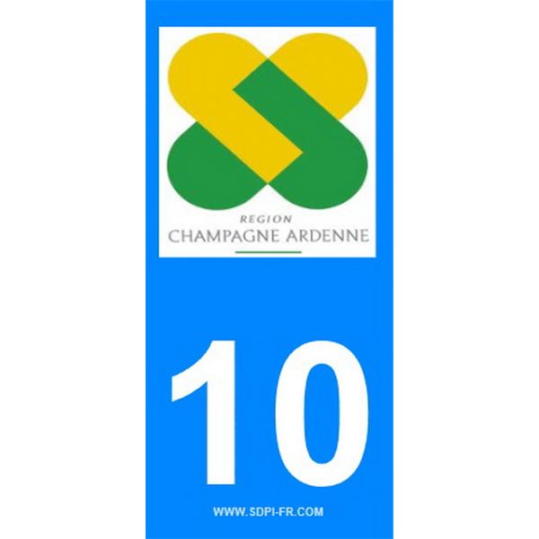 2 Stickers voiture Champagne Ardenne 10 2 Stickers voiture Champagne Ardenne 10