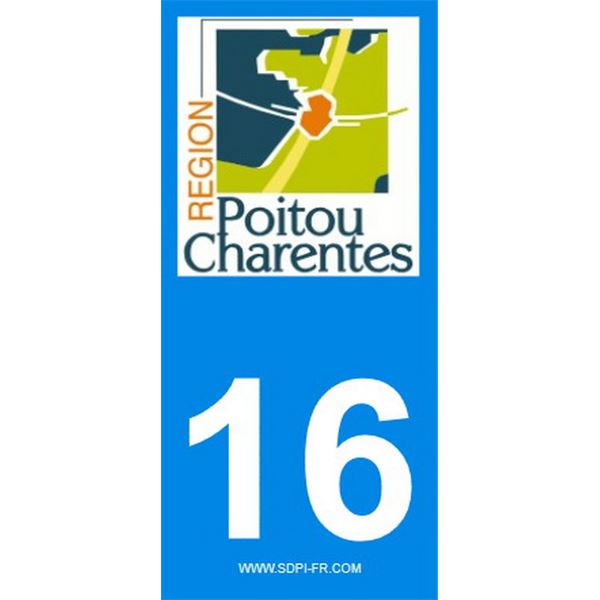 2 Stickers voiture Poitou Charente 16 2 Stickers voiture Poitou Charente 16