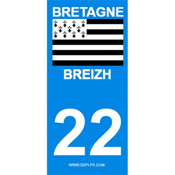 2 Stickers voiture Bretagne 22 2 Stickers voiture Bretagne 22