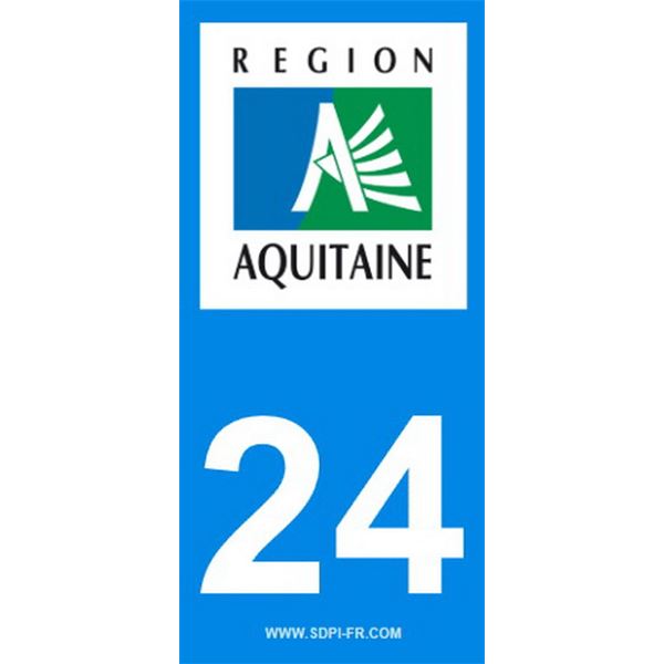 2 Stickers voiture Aquitaine 24 2 Stickers voiture Aquitaine 24