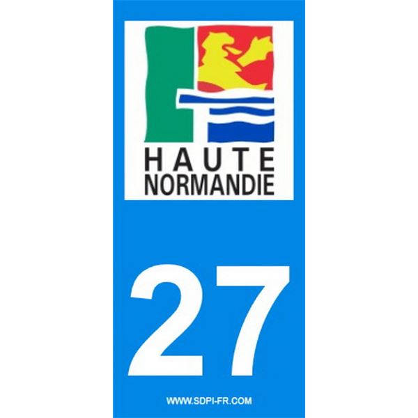 2 Stickers voiture Haute Normandie 27 2 Stickers voiture Haute Normandie 27
