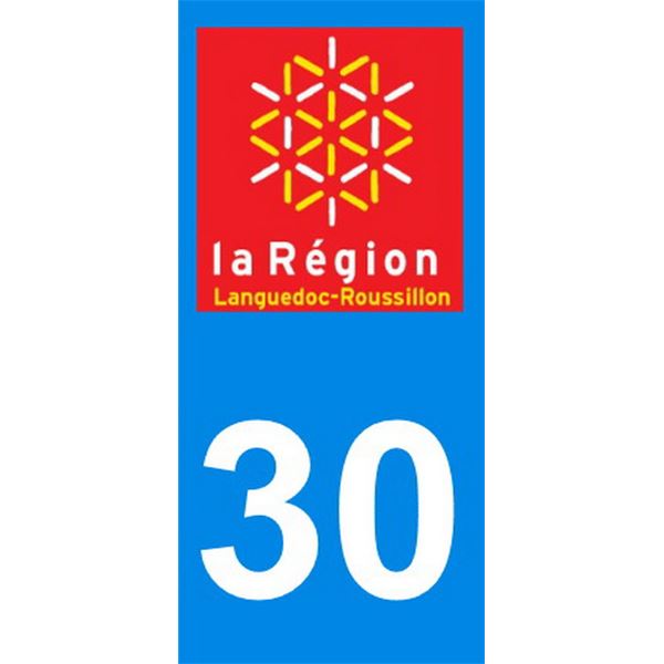 2 Autocollants Languedoc Roussillon 30 2 Autocollants Languedoc Roussillon 30