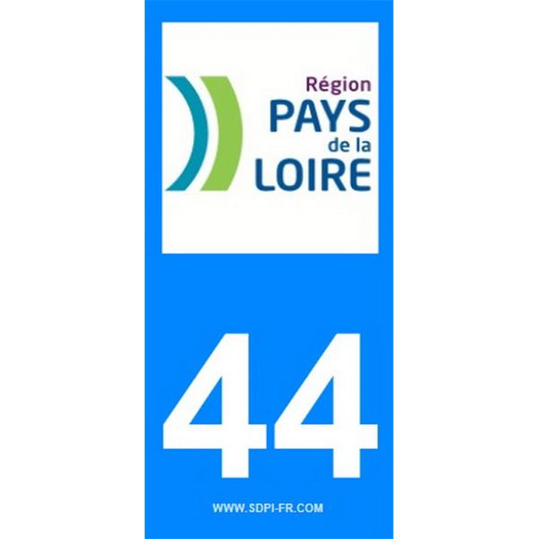 2 Stickers voiture Pays De La Loire 44 2 Stickers voiture Pays De La Loire 44