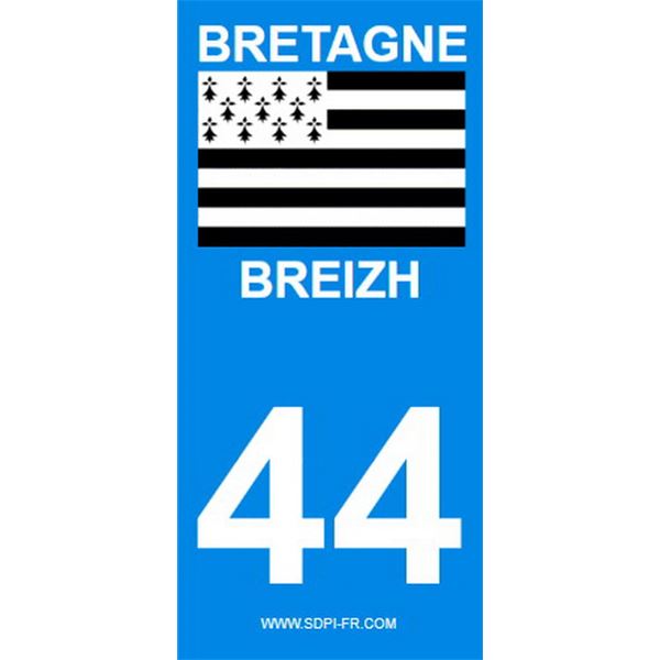 2 Autocollants Bretagne 44 2 Autocollants Bretagne 44