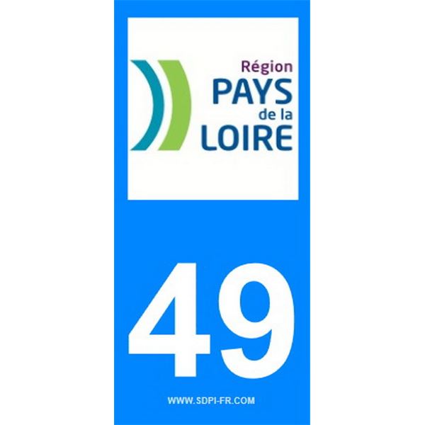 2 Autocollants Pays De La Loire 49 2 Autocollants Pays De La Loire 49