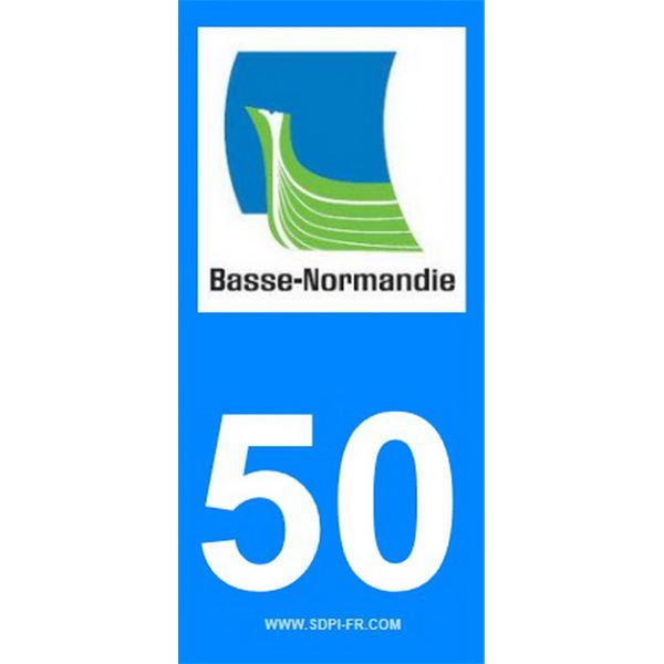 2 Stickers voiture Basse Normandie 50 2 Stickers voiture Basse Normandie 50