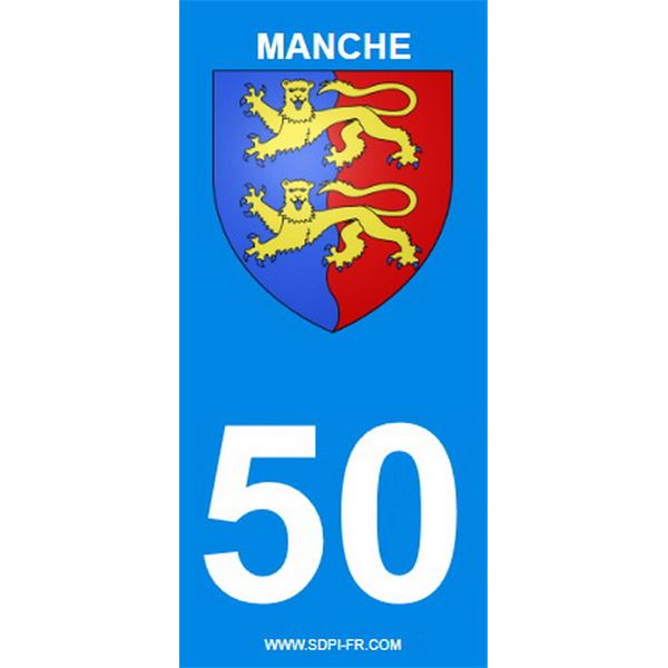 2 Stickers voiture Manche 50 2 Stickers voiture Manche 50