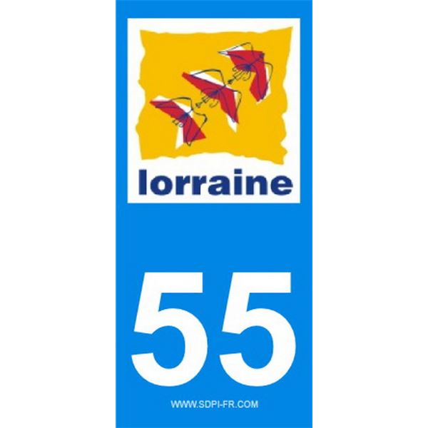 2 Stickers voiture Lorraine 55 2 Stickers voiture Lorraine 55