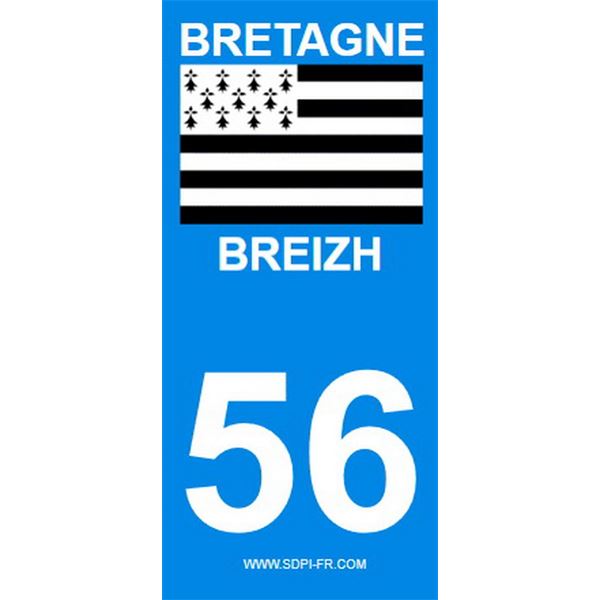 2 Autocollants Bretagne 56 2 Autocollants Bretagne 56