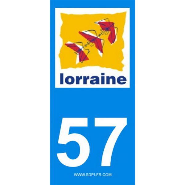 2 Stickers voiture Lorraine 57 2 Stickers voiture Lorraine 57