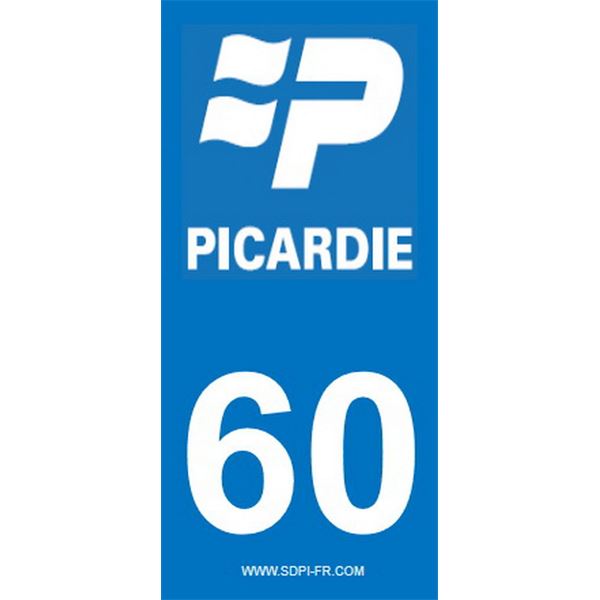2 Stickers voiture Picardie 60 2 Stickers voiture Picardie 60