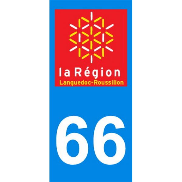 2 Autocollants voiture Languedoc Roussillon 66 2 Autocollants voiture Languedoc Roussillon 66