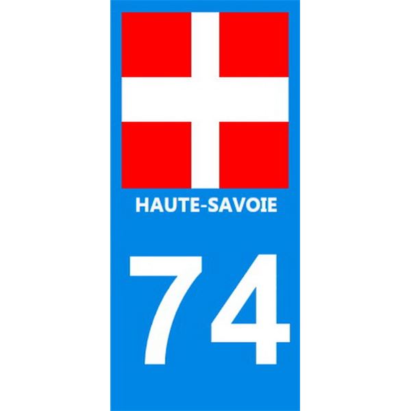 2 Autocollants voiture Haute Savoie 74 2 Autocollants voiture Haute Savoie 74