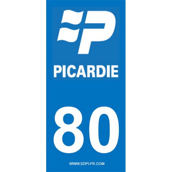 2 Stickers voiture Picardie 80 2 Stickers voiture Picardie 80