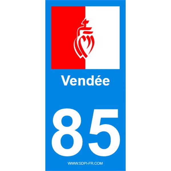 2 Autocollants Vendée 85 2 Autocollants Vendée 85