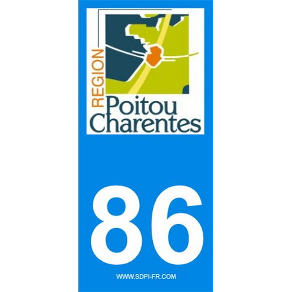 2 Stickers voiture Poitou Charente 86 2 Stickers voiture Poitou Charente 86