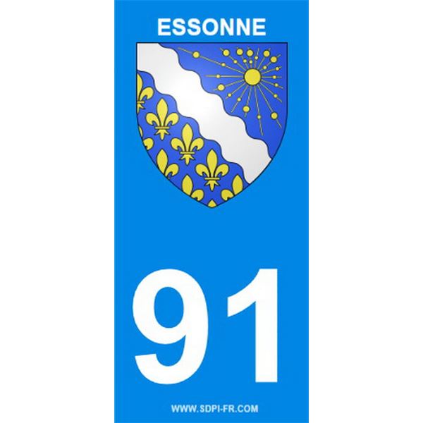 2 Stickers voiture Essone 91 2 Stickers voiture Essone 91