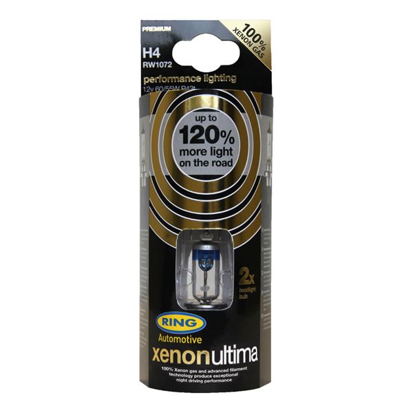 2 ampoules H4 xenon ultima +120% Ring 2 ampoules H4 xenon ultima +120% Ring