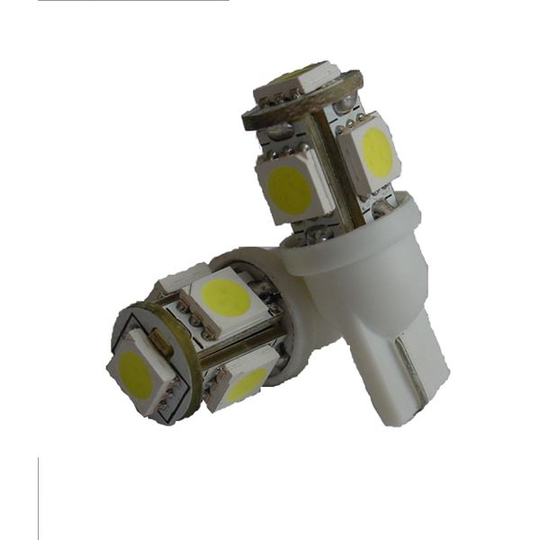2 ampoules Led T10 (5 pastilles smd5050) bleu Autoled 2 ampoules Led T10 (5 pastilles smd5050) bleu Autoled