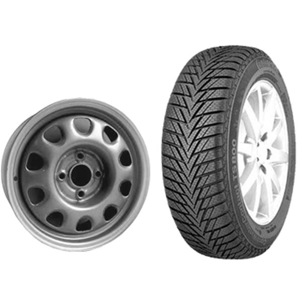 Pack Jante tôle KFZ 5,5X14 + Pneu TS800 Continental 175/65X14 82T Pack Jante tôle KFZ 5,5X14 + Pneu TS800 Continental 175/65X14 82T