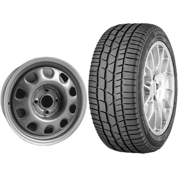 Pack Jante tôle KFZ 6X15 + Pneu TS830 P Continental 195/65X15 91T Pack Jante tôle KFZ 6X15 + Pneu TS830 P Continental 195/65X15 91T