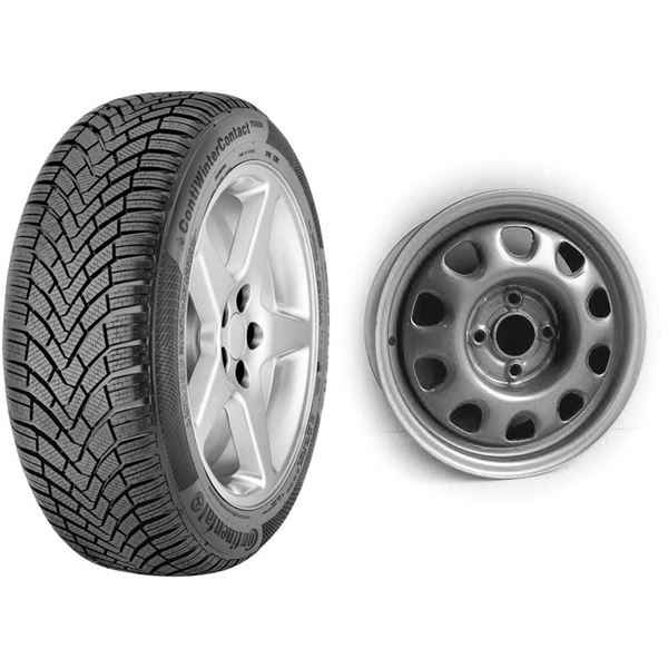 Pack Jante tôle + Pneu hiver Continental WinterContact TS850 205/55R16 91H Pack Jante tôle + Pneu hiver Continental WinterContact TS850 205/55R16 91H