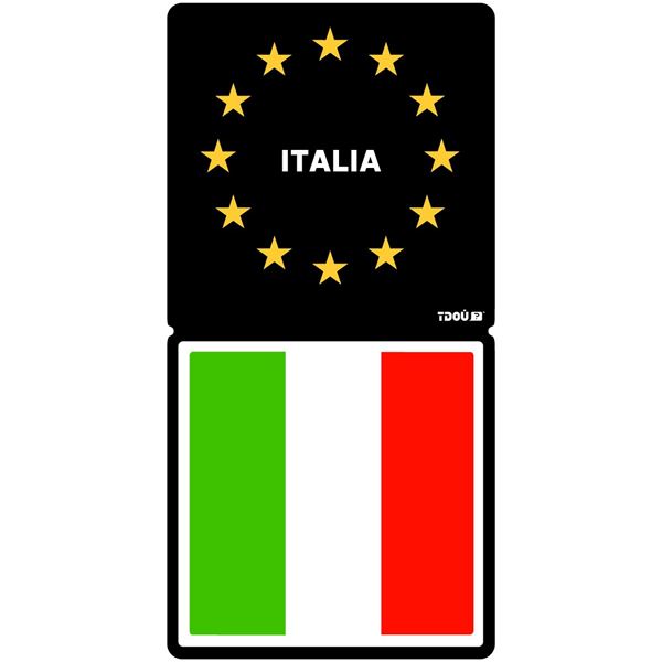 Autocollant voiture département Italie Tdou Cadox Autocollant voiture département Italie Tdou Cadox