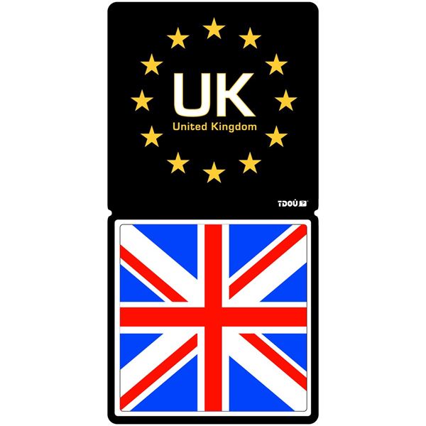 Autocollant voiture département UK Tdou Cadox Autocollant voiture département UK Tdou Cadox