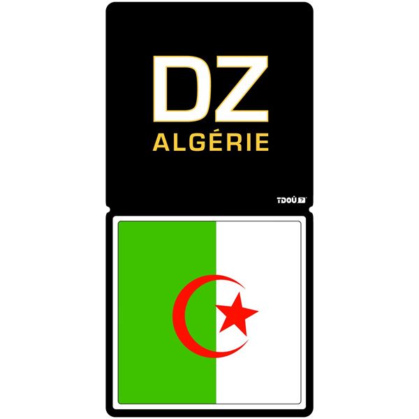 Autocollant voiture département Algérie Autocollant voiture département Algérie