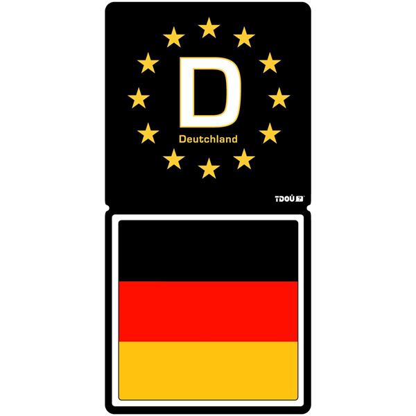 Autocollant voiture département 01 Allemagne Autocollant voiture département 01 Allemagne