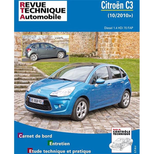 Revue Technique Automobile pour CITROEN C3 II 1,4 HDI 70 FAP depuis 10/2010 Revue Technique Automobile pour CITROEN C3 II 1,4 HDI 70 FAP depuis 10/2010