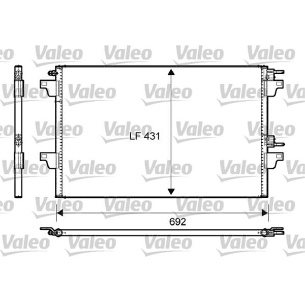 Condenseur de climatisation Valeo 814007 Condenseur de climatisation Valeo 814007
