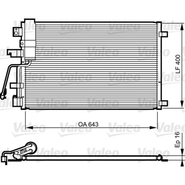 Condenseur de climatisation Valeo 814010 Condenseur de climatisation Valeo 814010