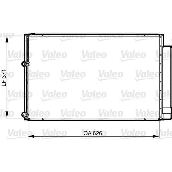 Condenseur de climatisation Valeo 814158 Condenseur de climatisation Valeo 814158