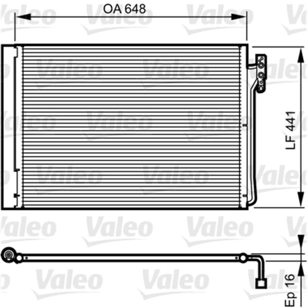 Condenseur de climatisation Valeo 814165 Condenseur de climatisation Valeo 814165