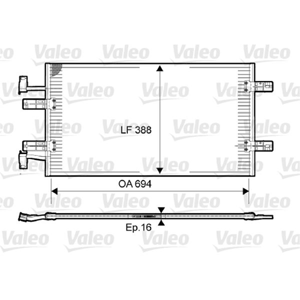Condenseur de climatisation Valeo 814171 Condenseur de climatisation Valeo 814171