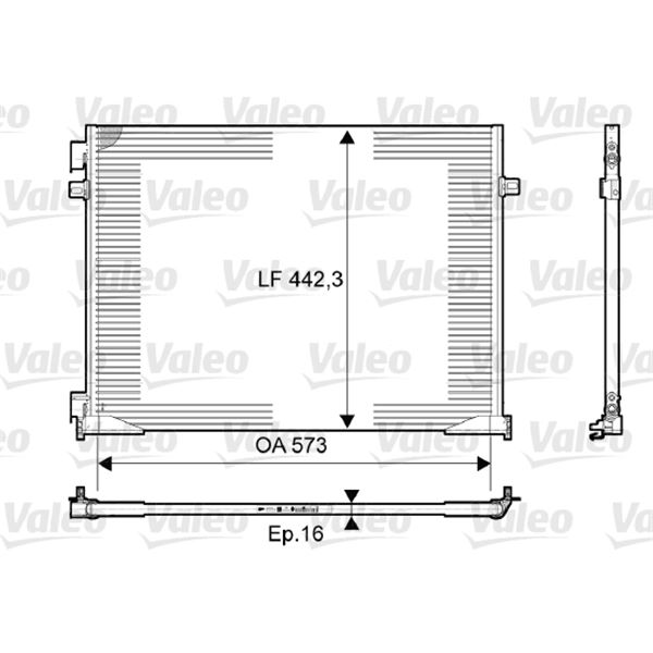 Condenseur de climatisation Valeo 814172 Condenseur de climatisation Valeo 814172