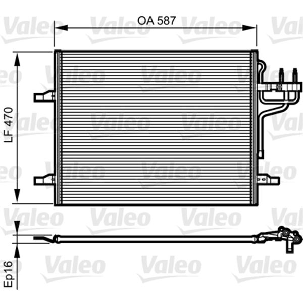 Condenseur de climatisation Valeo 814185 Condenseur de climatisation Valeo 814185