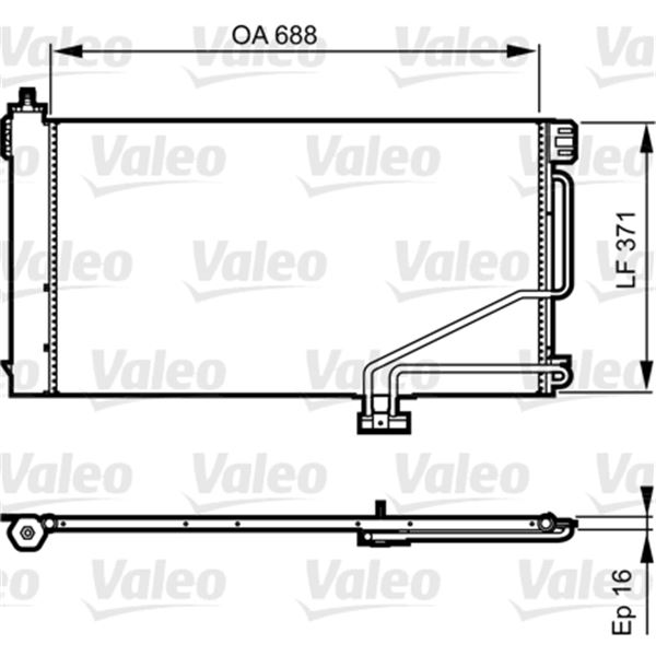 Condenseur de climatisation Valeo 814186 Condenseur de climatisation Valeo 814186