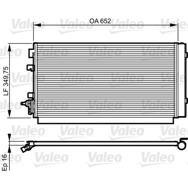 Condenseur de climatisation Valeo 814187 Condenseur de climatisation Valeo 814187