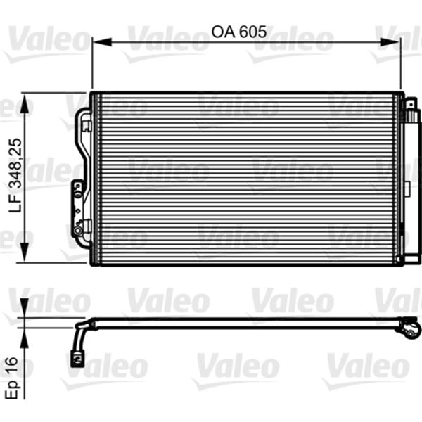 Condenseur de climatisation Valeo 814189 Condenseur de climatisation Valeo 814189