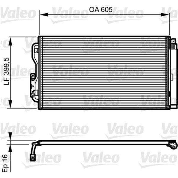 Condenseur de climatisation Valeo 814191 Condenseur de climatisation Valeo 814191