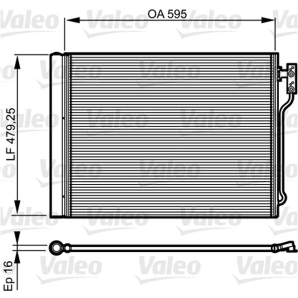 Condenseur de climatisation Valeo 814192 Condenseur de climatisation Valeo 814192