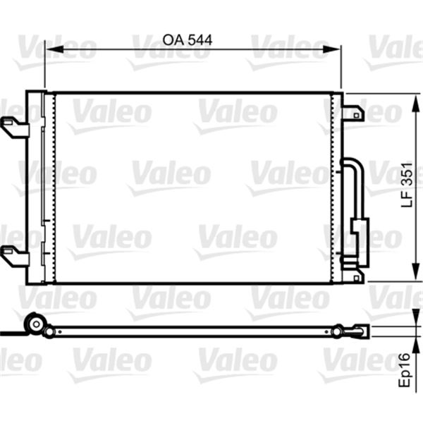 Condenseur de climatisation Valeo 814198 Condenseur de climatisation Valeo 814198