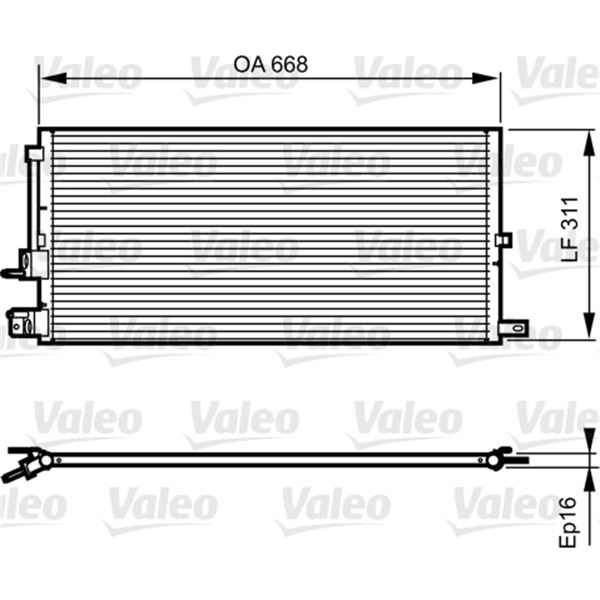 Condenseur de climatisation Valeo 814199 Condenseur de climatisation Valeo 814199