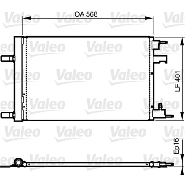 Condenseur de climatisation Valeo 814201 Condenseur de climatisation Valeo 814201