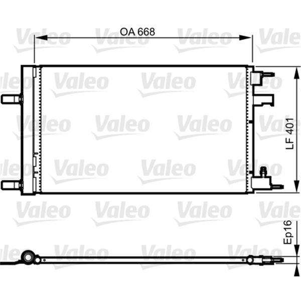 Condenseur de climatisation Valeo 814202 Condenseur de climatisation Valeo 814202