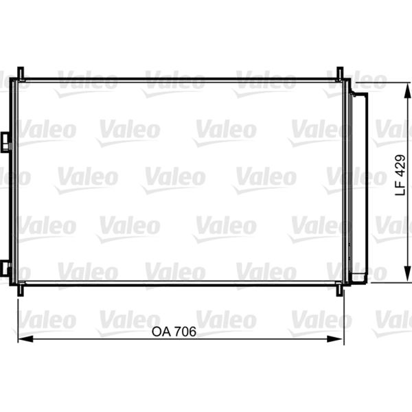 Condenseur de climatisation Valeo 814204 Condenseur de climatisation Valeo 814204