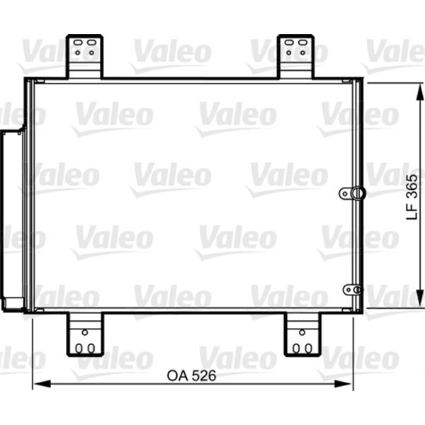 Condenseur de climatisation Valeo 814206 Condenseur de climatisation Valeo 814206