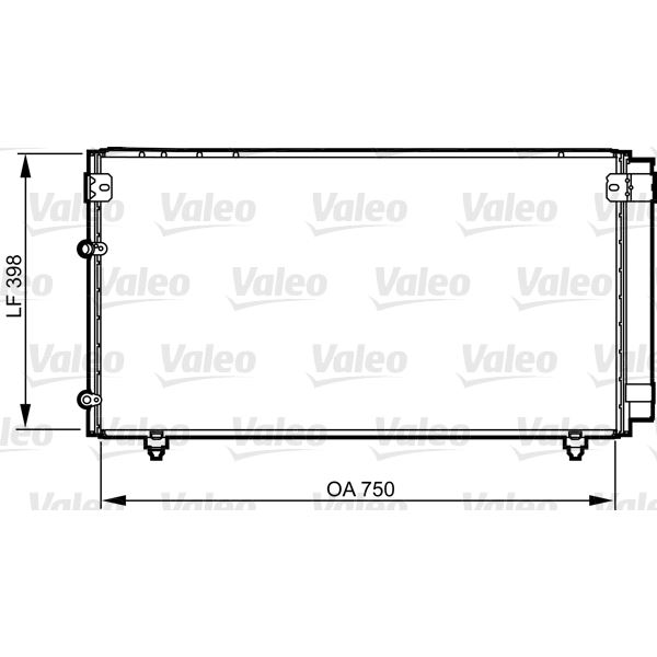 Condenseur de climatisation Valeo 814207 Condenseur de climatisation Valeo 814207